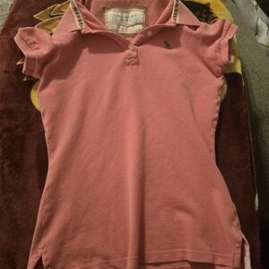 Abercrombie & Fitch Pink Polo Shirt